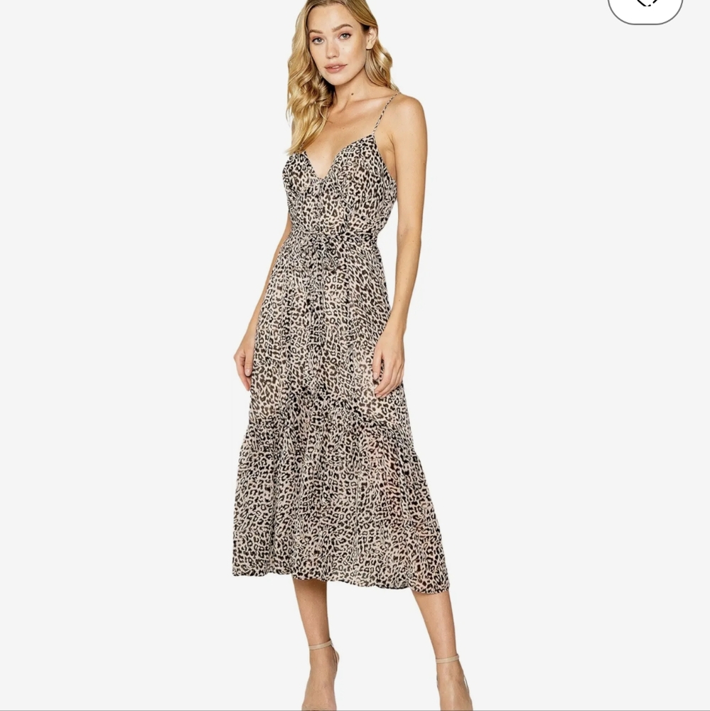 Lavender Brown Cami Midi dress